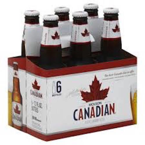 Molson Canadian Light 6 Pack Bottles