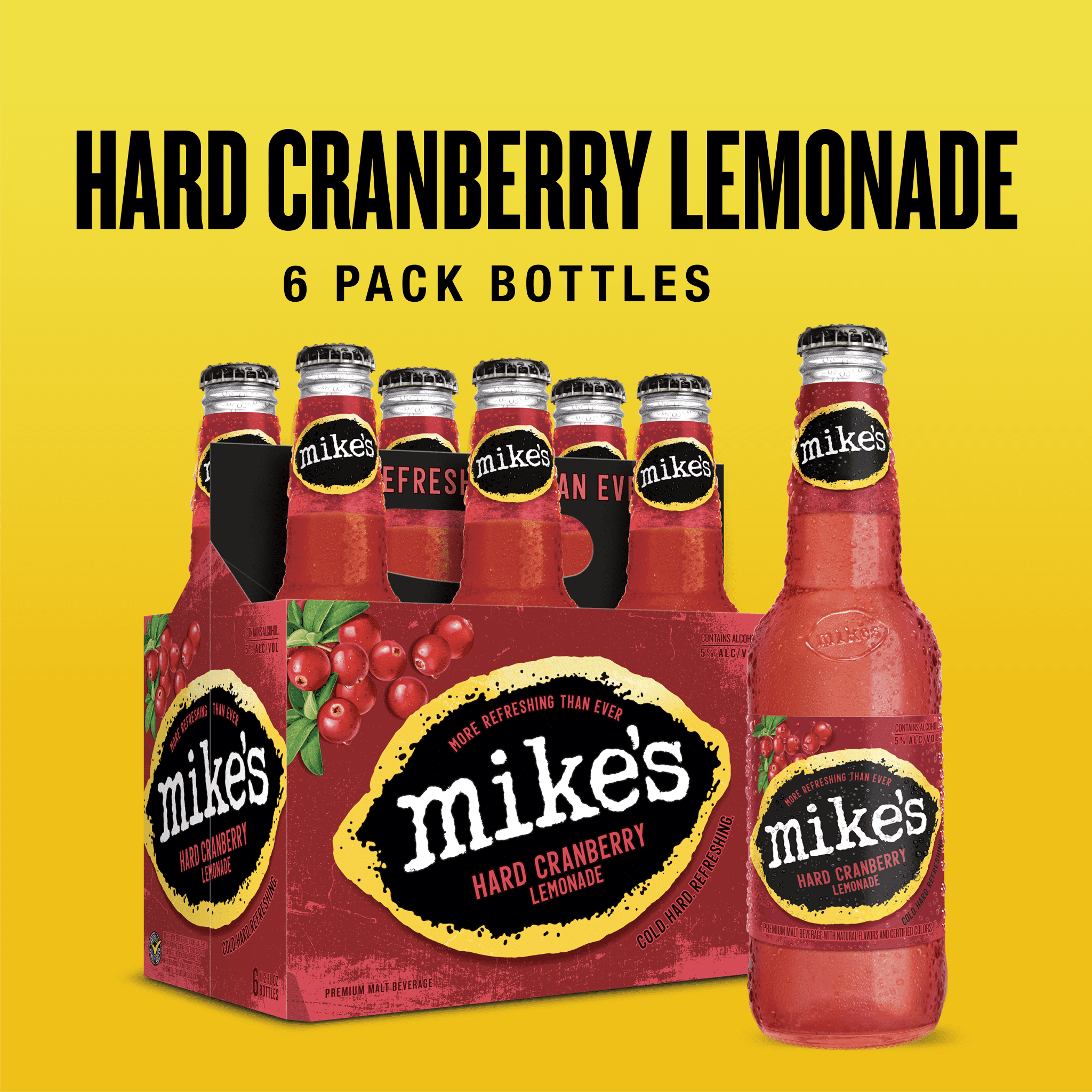 Mike's Hard Cranberry Lemonade 6 Pack Bottles