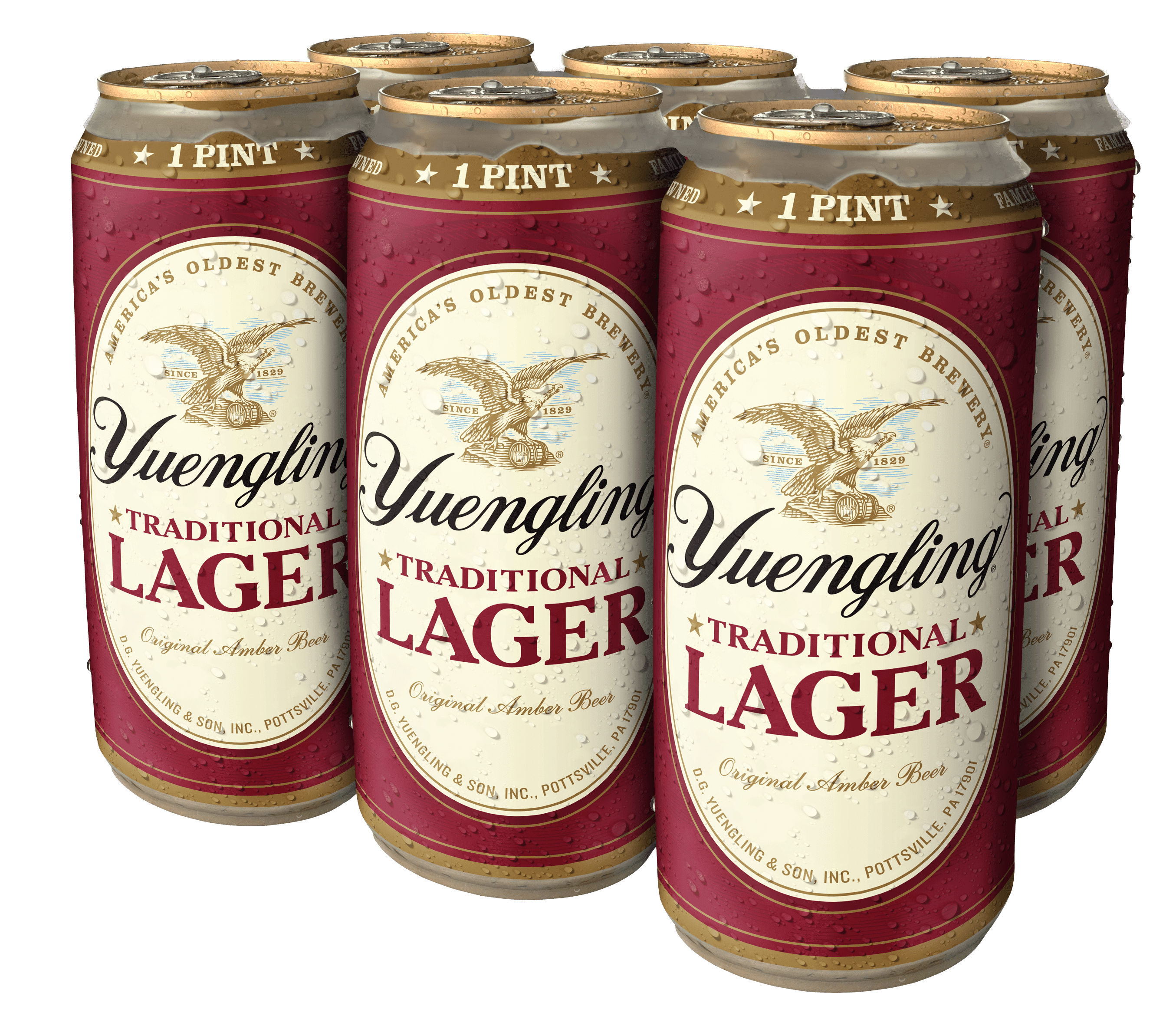 Yuengling Lager 6 Pack Cans