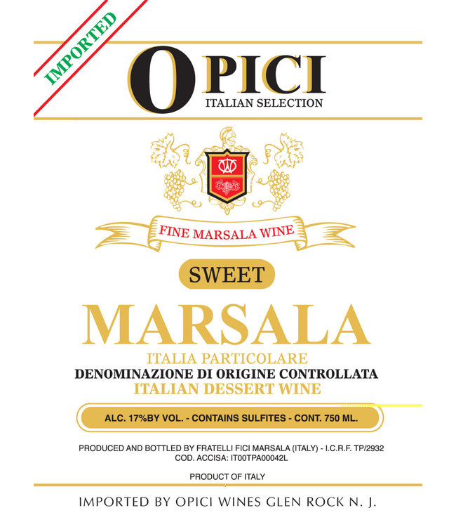 Opici Fine Marsala Sweet