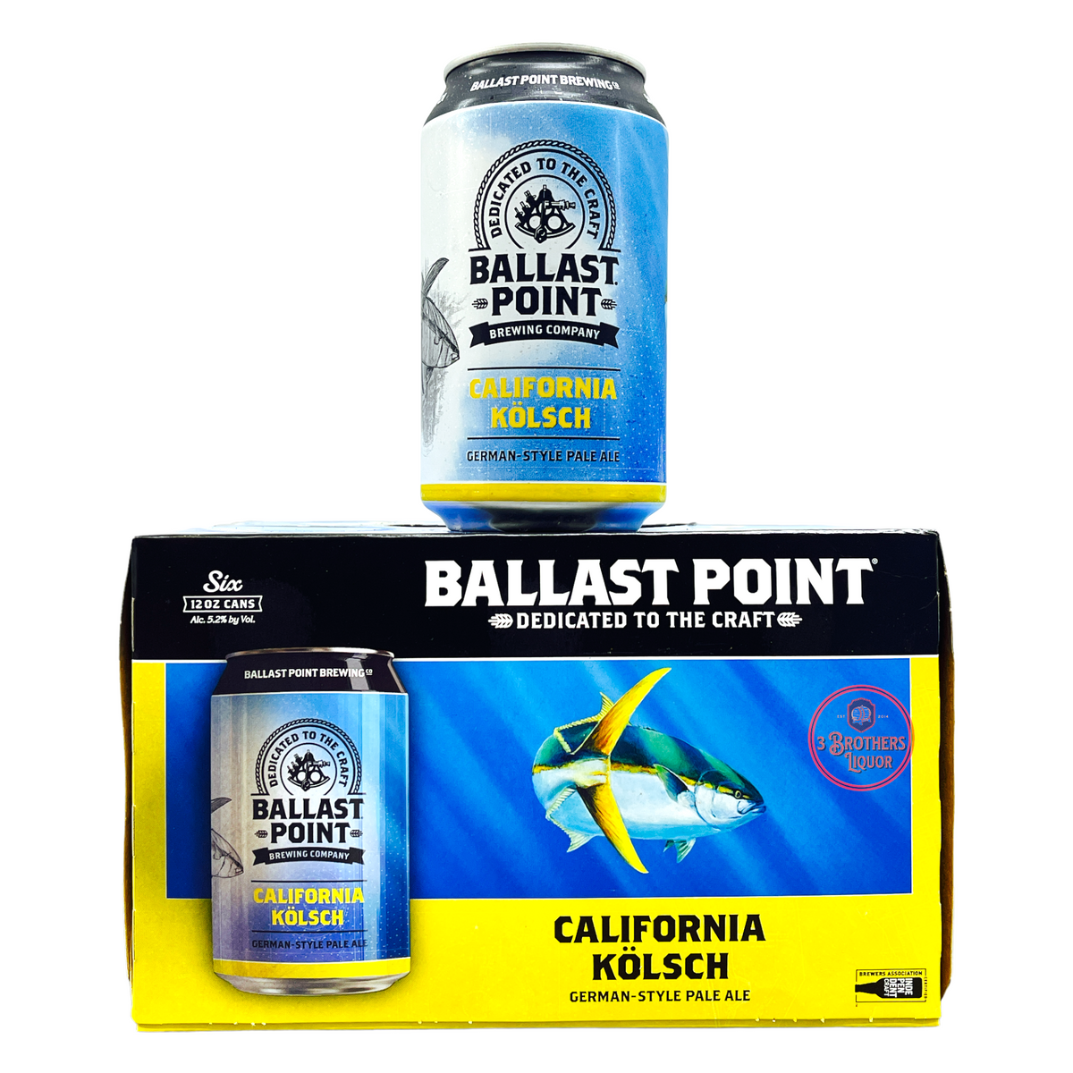 Ballast Pt Cali Kolsch/Pale Ale 6 Pack Bottles
