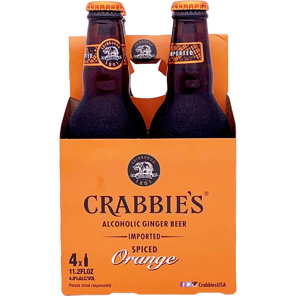 Crabbie's Orange Ginger 4 Pack Bottles