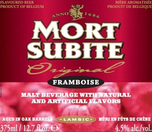 Mort Subite Framboise Bottle