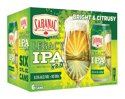 Saranac Legacy IPA 6 Pack Btls/Cans