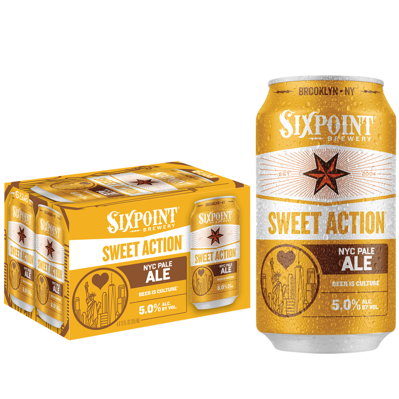 Six Point Sweet Action 6 Pack Cans