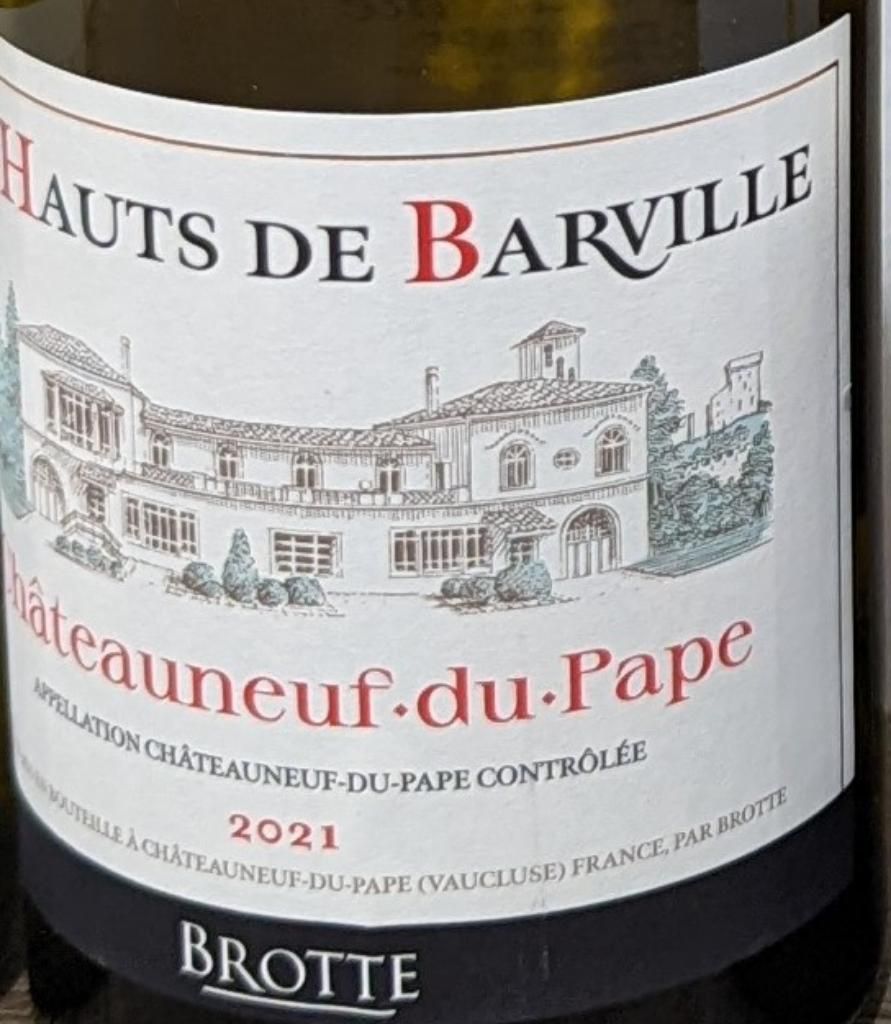 Brotte Chateau Du Pape Rhone White