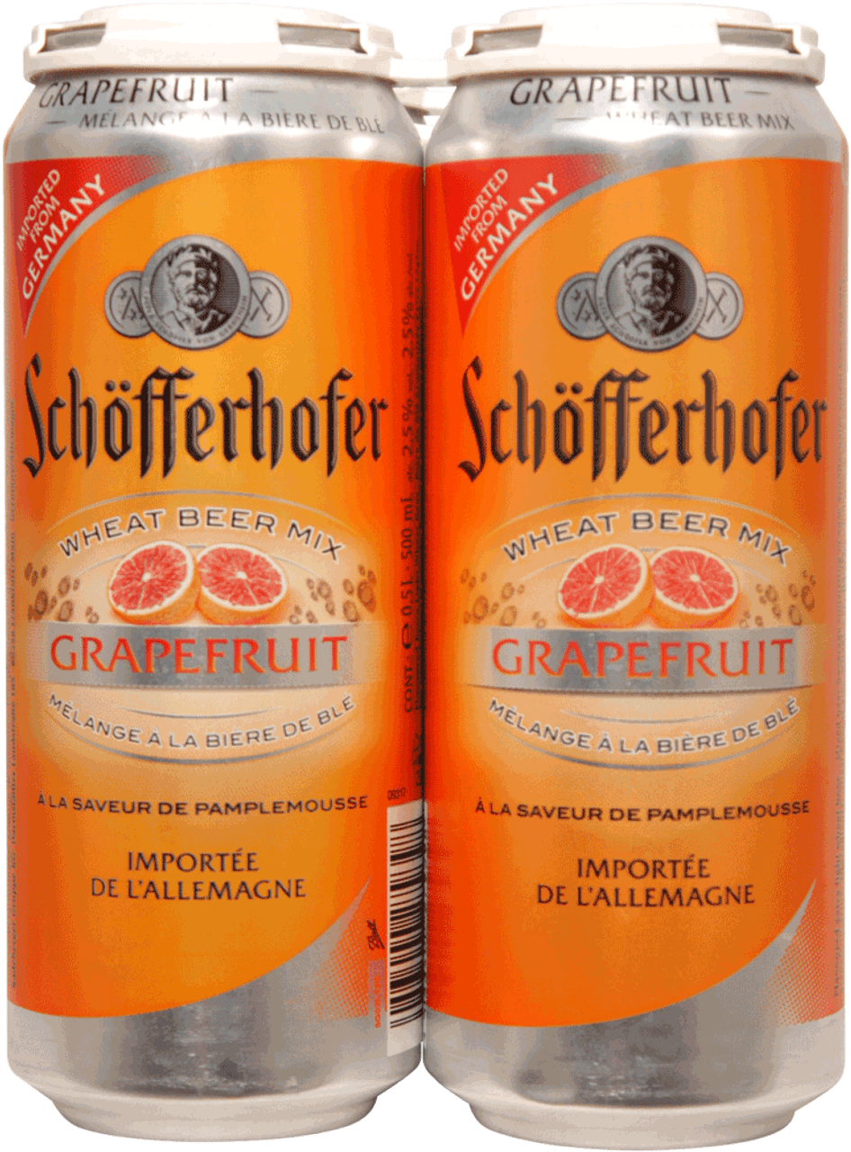 Schofferhofer Grapefruit 4 Pack Cans