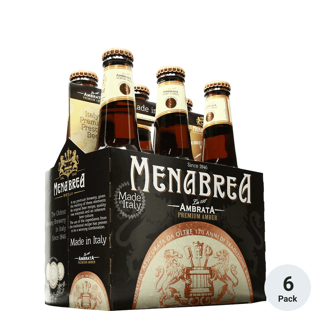 G.menabrea Amber 6 Pack Bottles