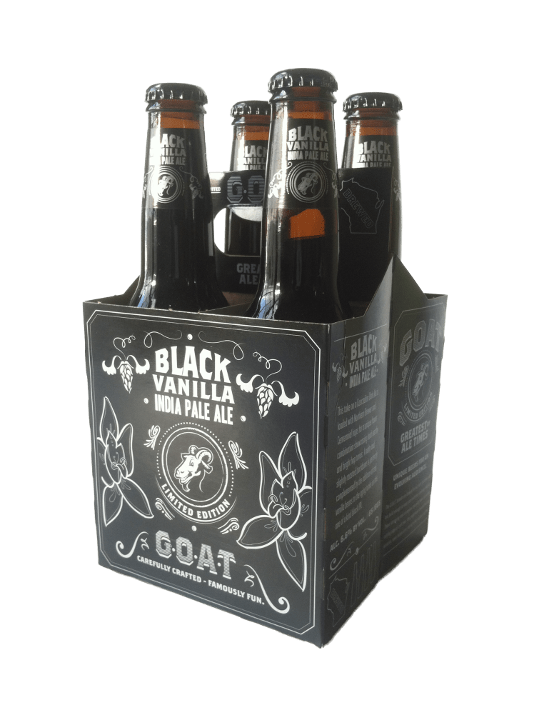 Horny Goat Black Vanilla IPA 4 Pack Bottles