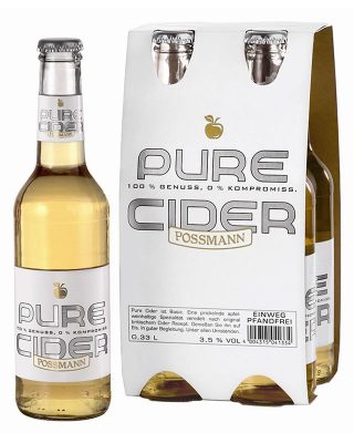 Possman Pure Cider Apple 4 Pack Bottles