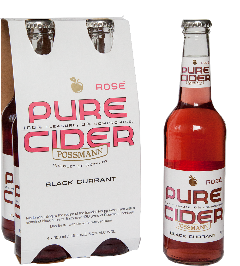 Possman Pure Cider Rose (Blk Cu 4 Pack Bottles