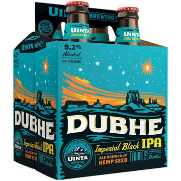 Uinta Dubhe Imp Blk IPA 4 Pack Bottles