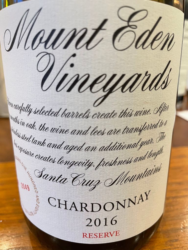 Mount Eden Vineyards Chardonnay