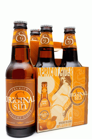 Original Sin Apricot Cider 4 Pack Bottles