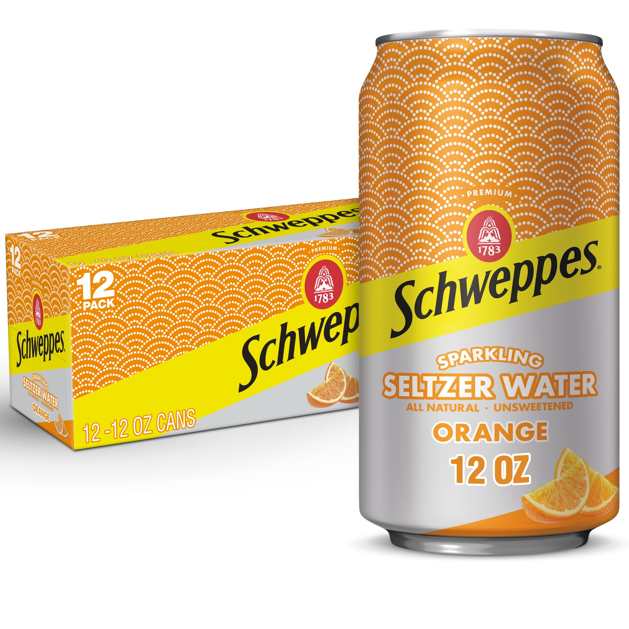 Schweppes Orange Seltezer 12 Pack Cans