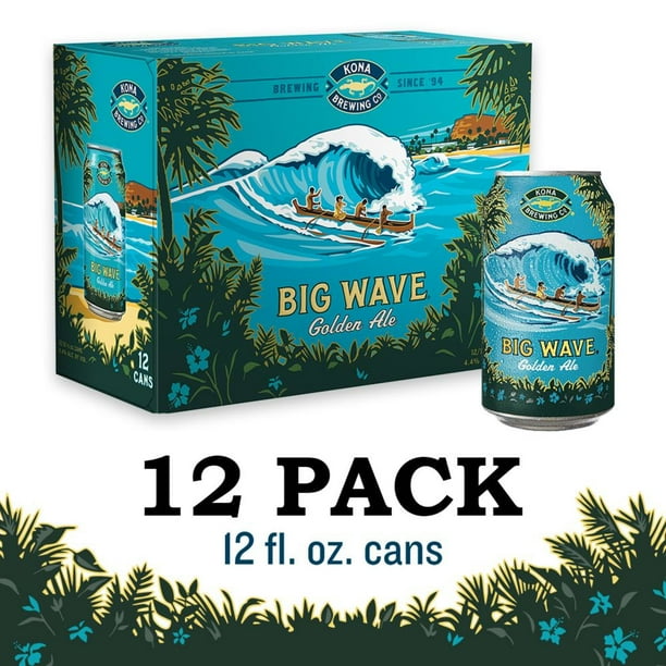 Kona Brw Big Wave Golden Ale 12 Pack Cans