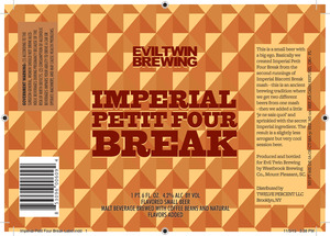 E T Brew Imp Petit Four Brk Bottle