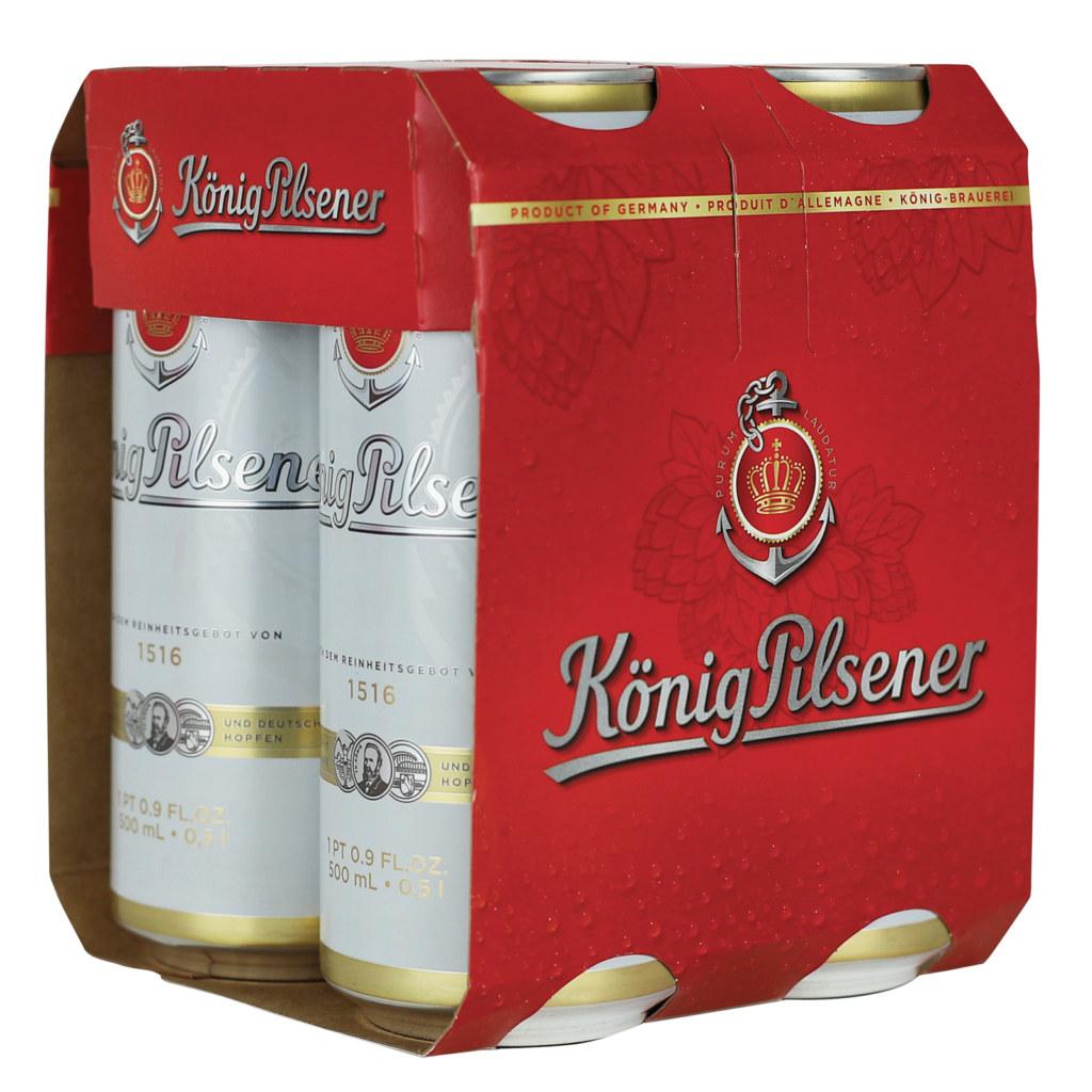 Konig Pilsener 4 Pack Cans