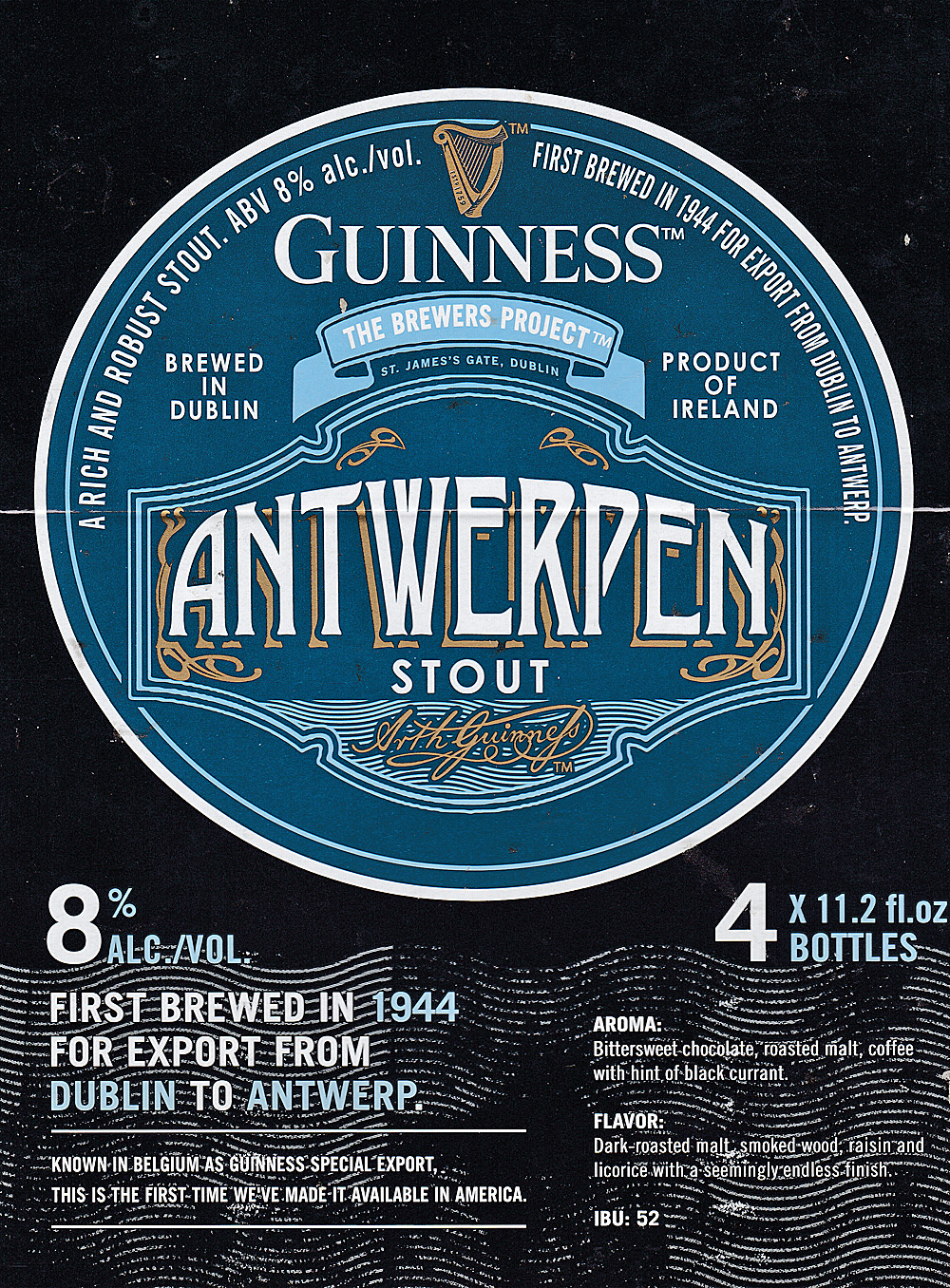 Guinness Antwerpen Stout 4 Pack Bottles