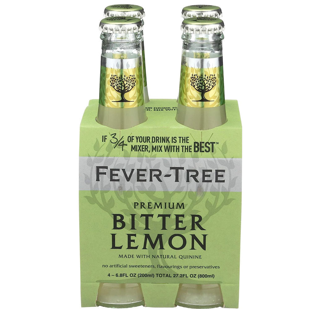 Fever Tree Prem Lemon 4 Pack Bottles