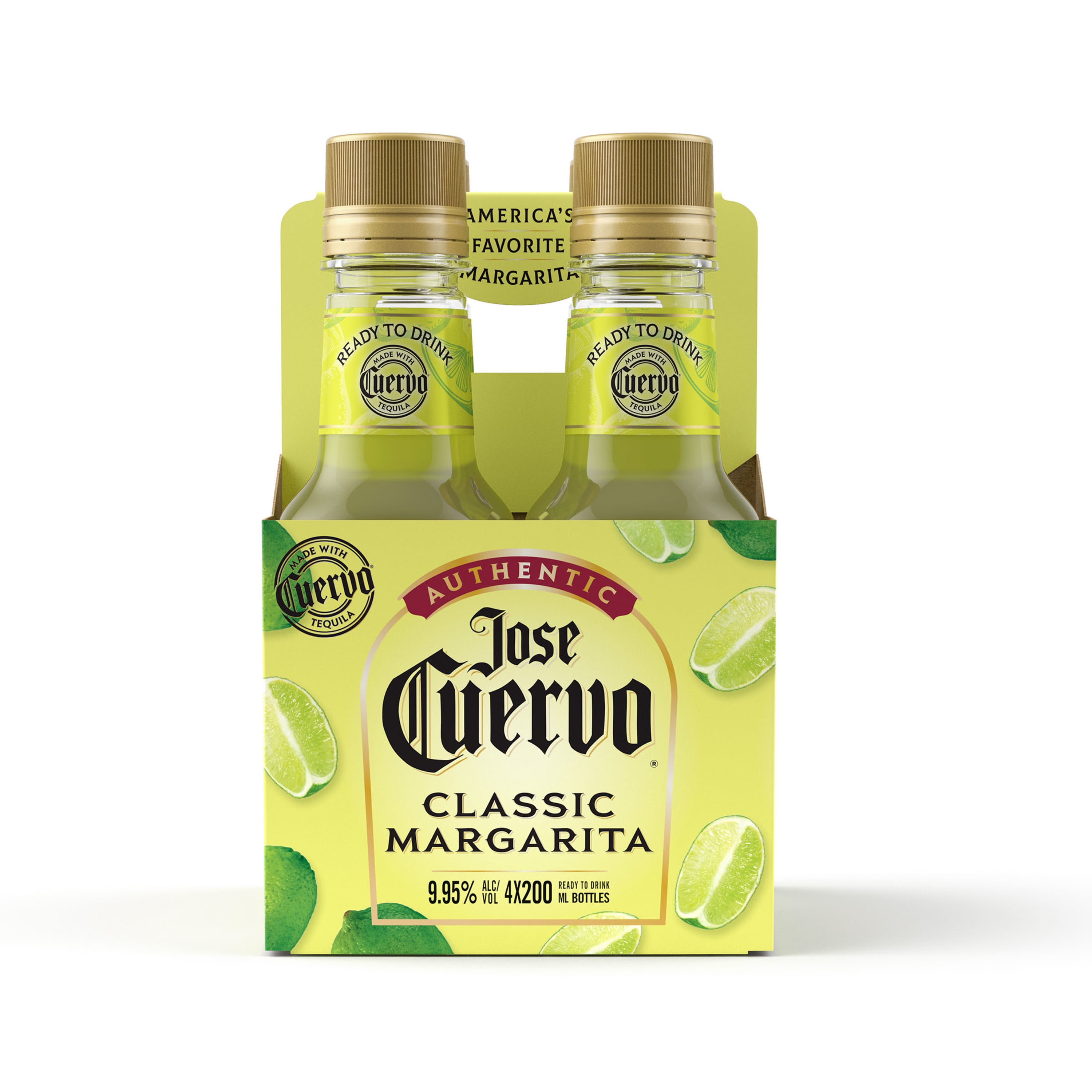 Jose Cuervo Margaritas Lime 4 Pack Bottles