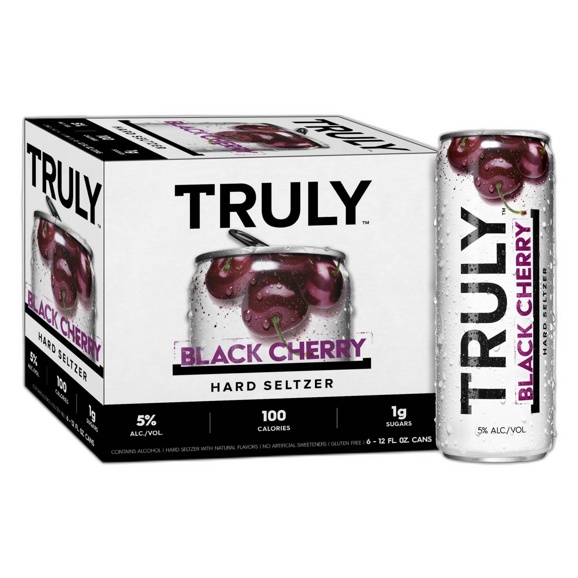 Truly Spiked Blk Cherry 6 Pack Bottles