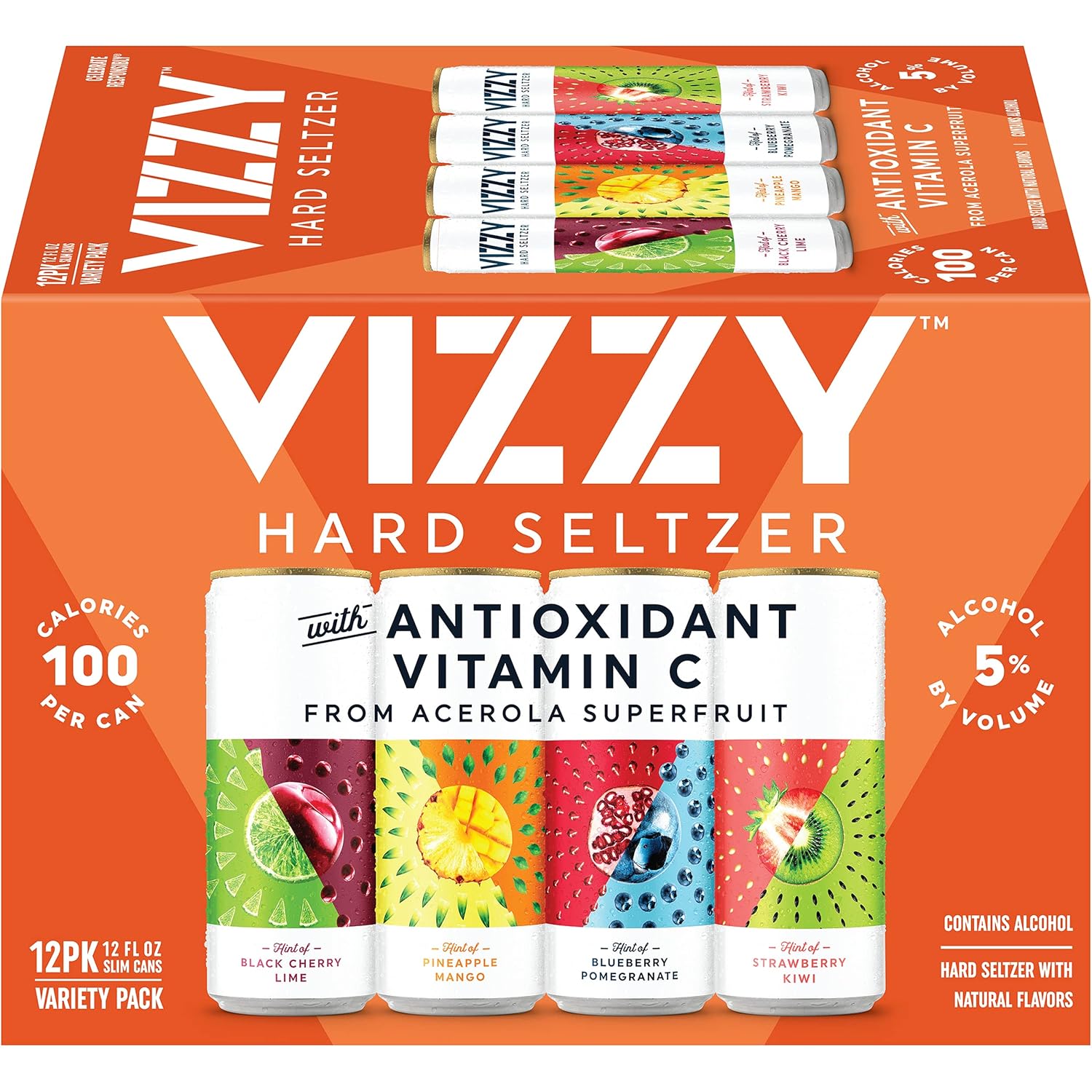 Vizzy Variety Hard Sltz No -1 12 Pack Cans