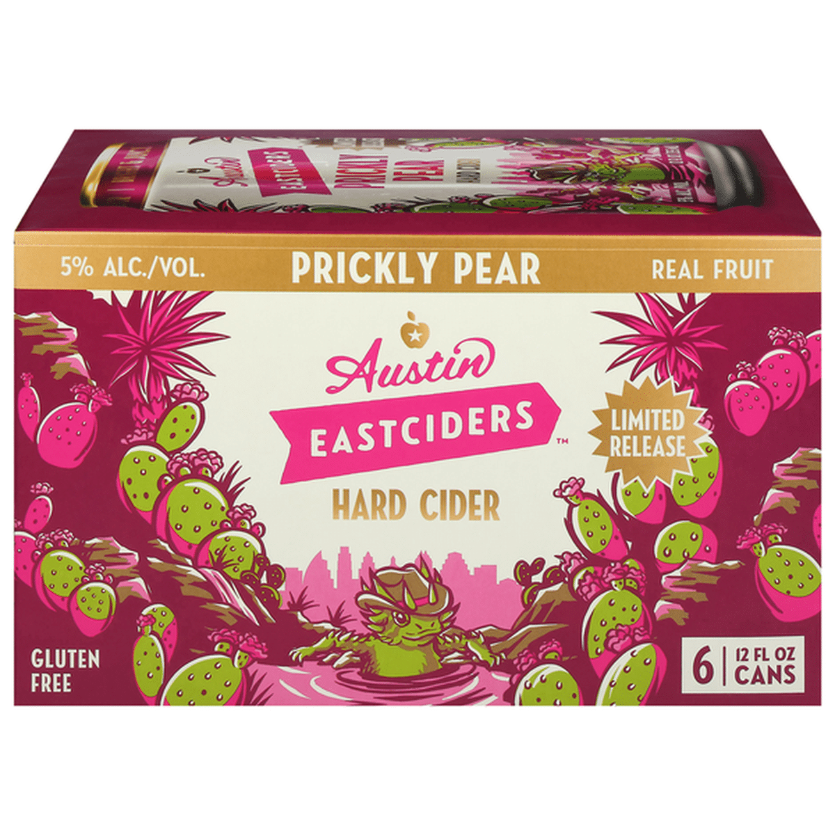 Austin Cider Prickly Pear 6 Pack Cans