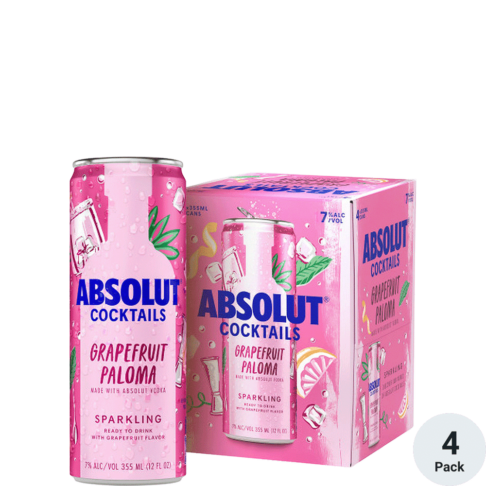 Absolut Seltzer Grapefruit Paloma