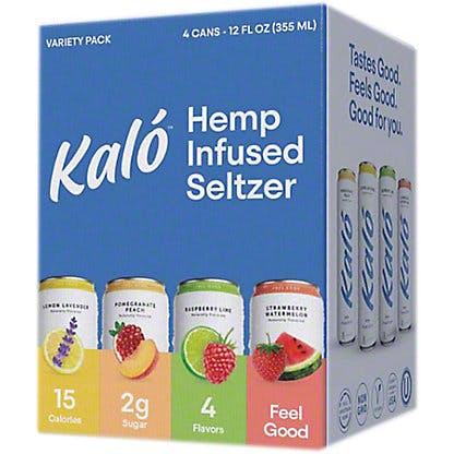 Kalo Hemp Seltzer 4 Pack Cans Lem Lev