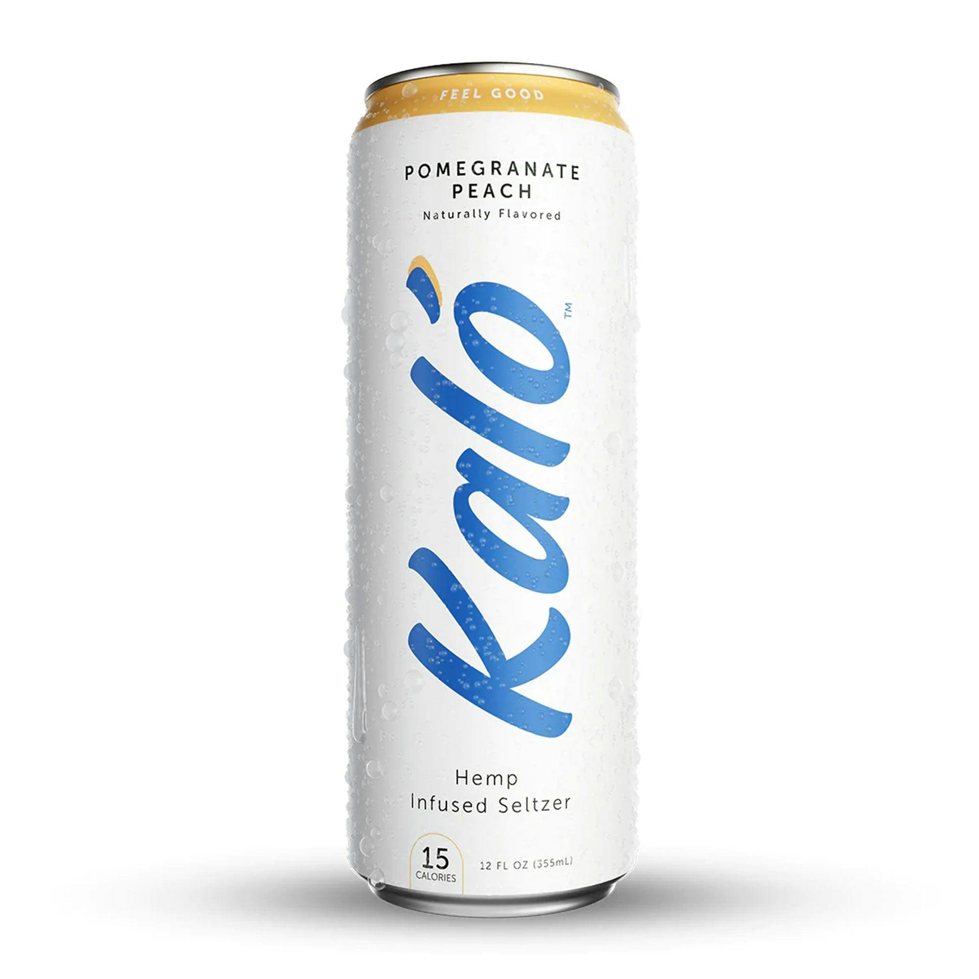 Kalo Hemp Seltzer 4 Pack Cans Pom Peach