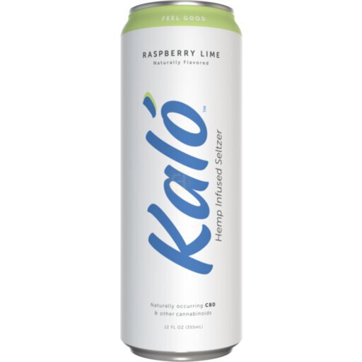 Kalo Hemp Seltzer 4 Pack Cans Raspberry Lime