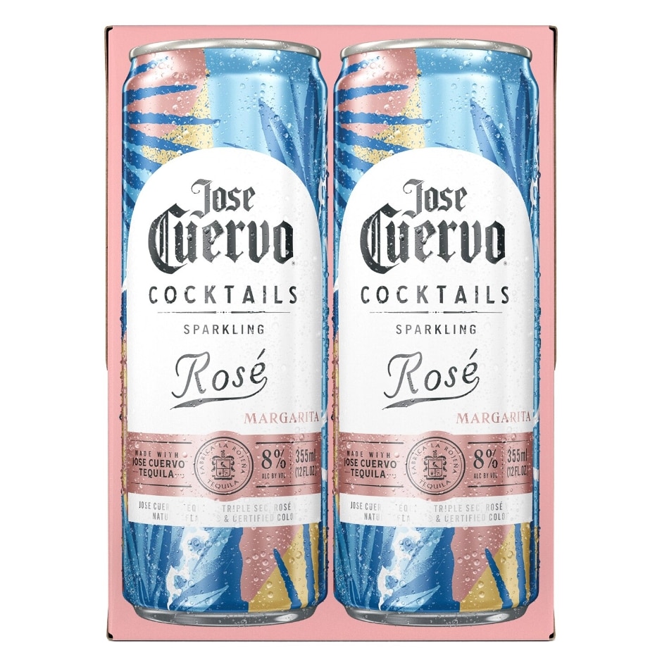 Jose Cuervo Sparkling 4 Pack Rose Margarita