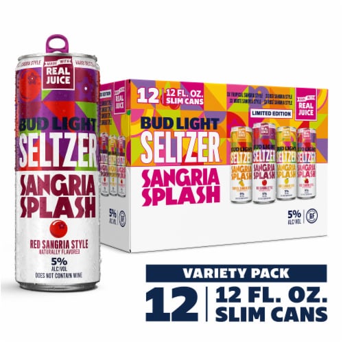 Bud Light Sangria Splash 12 Pack Cans Cktail Hour