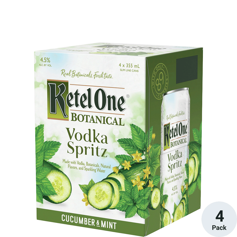 Ketel One Cucumber / Mint 4 Pack Cans