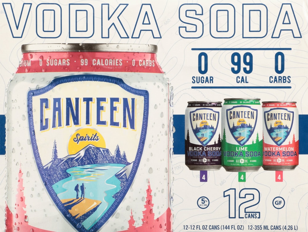 Canteen Variety Vo Soda 12 Pack Cans