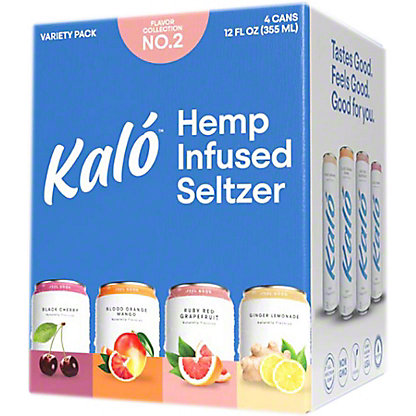Kalo Hemp Seltzer Variety No 2 4 Pack Vari Pack