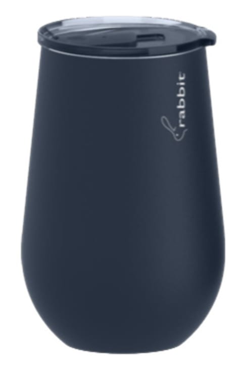 Rabbit Navy Blue Wine Tumbler