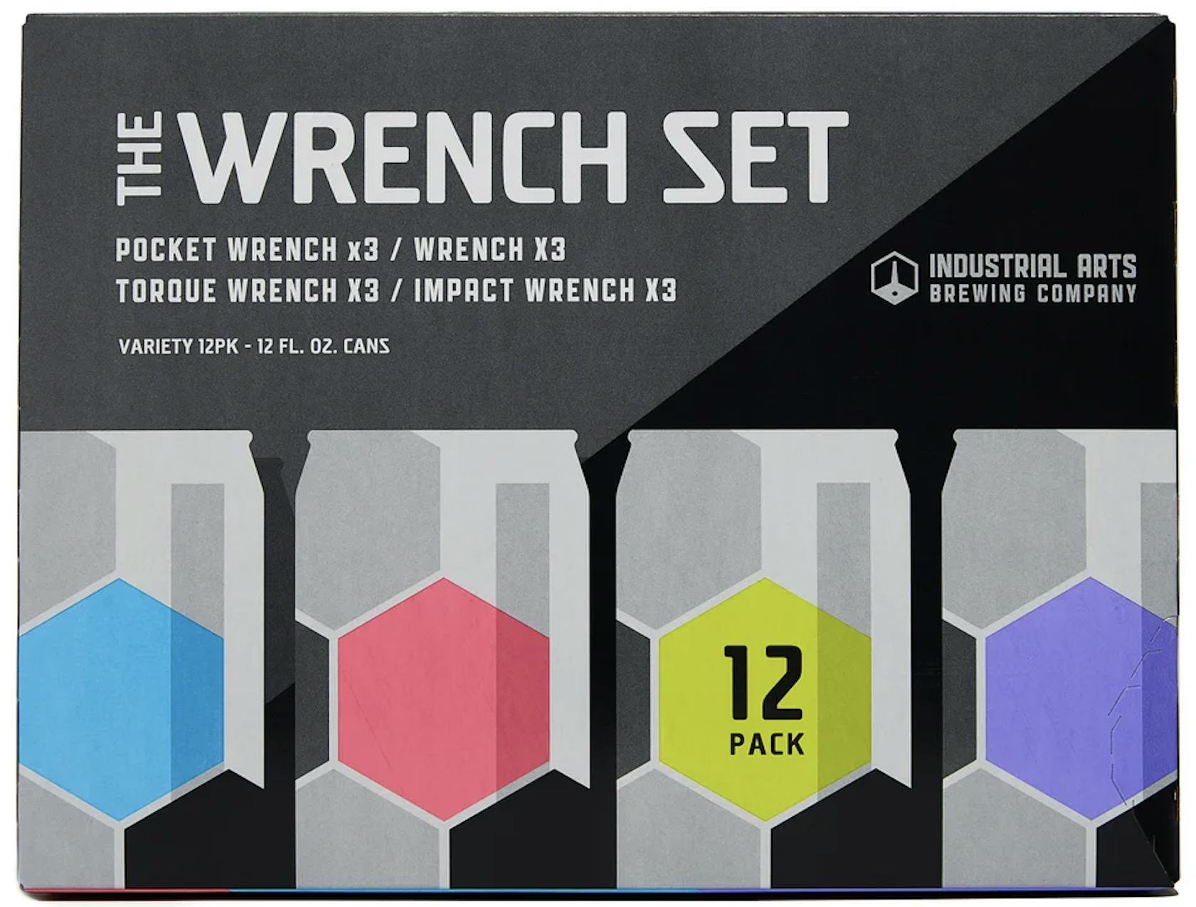 Industrial Arts Wrench Set Vrt 12 Pack Cans Variety Pack