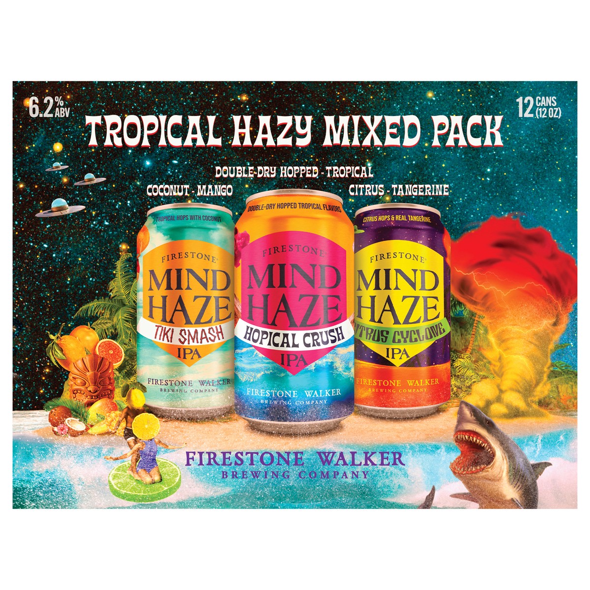 Firestone Walker Variety 12 Pack Cans Trop Hazy