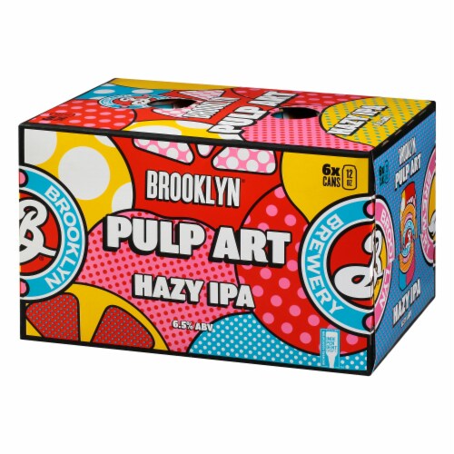 Brooklyn Hzy Double Pulp Art 6 Pack Cans