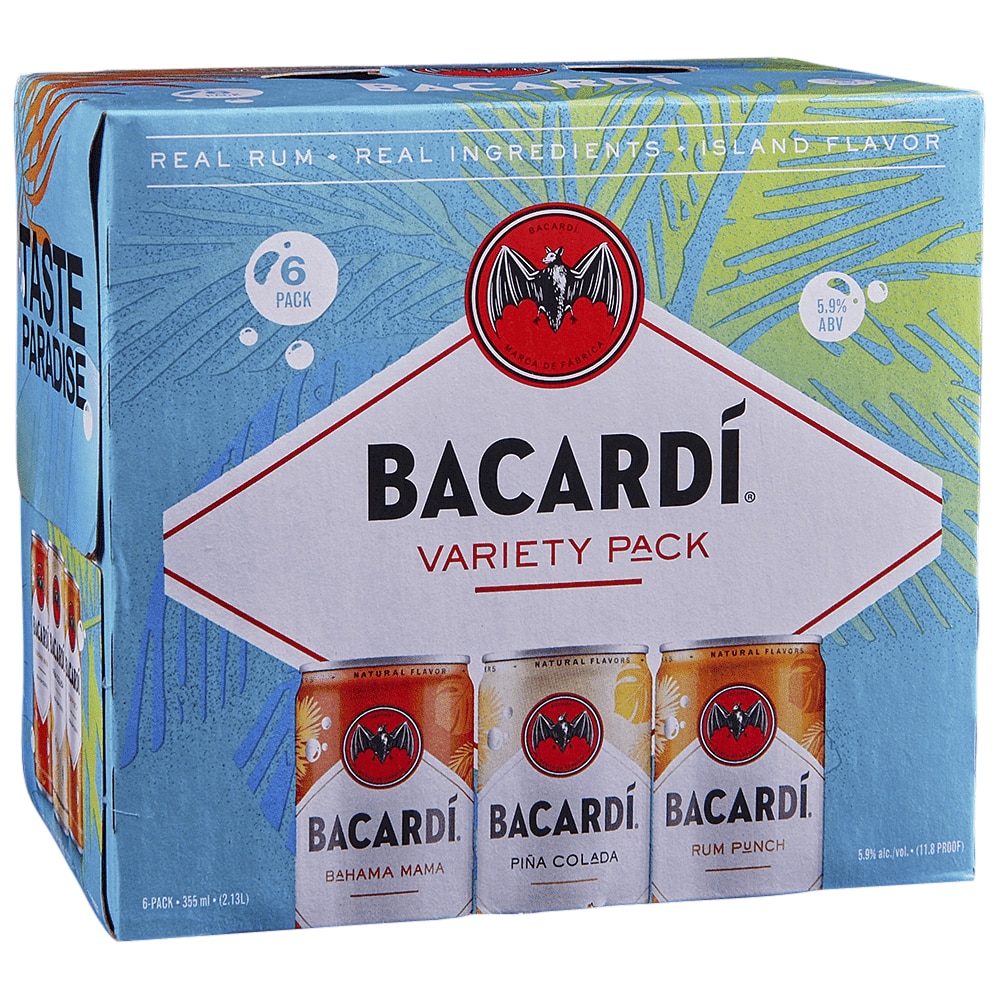 Bacardi Variety Pack 6 Pack Cans