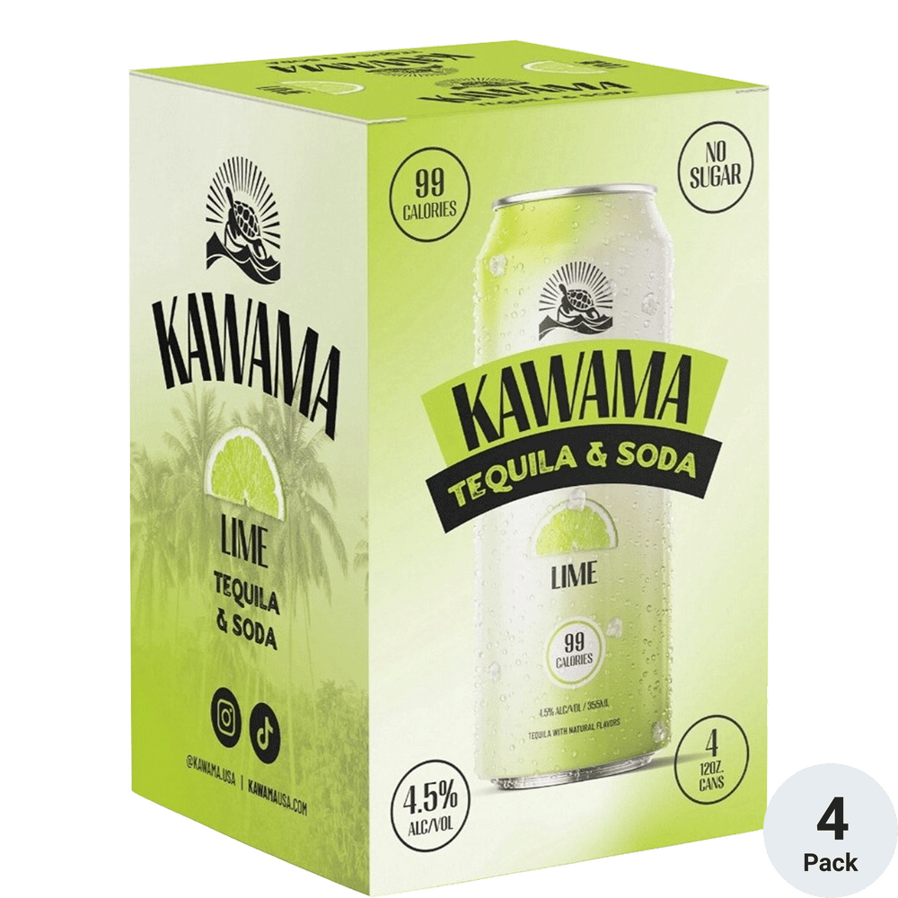 Kawama Tequila Lime 4 Pack Cans