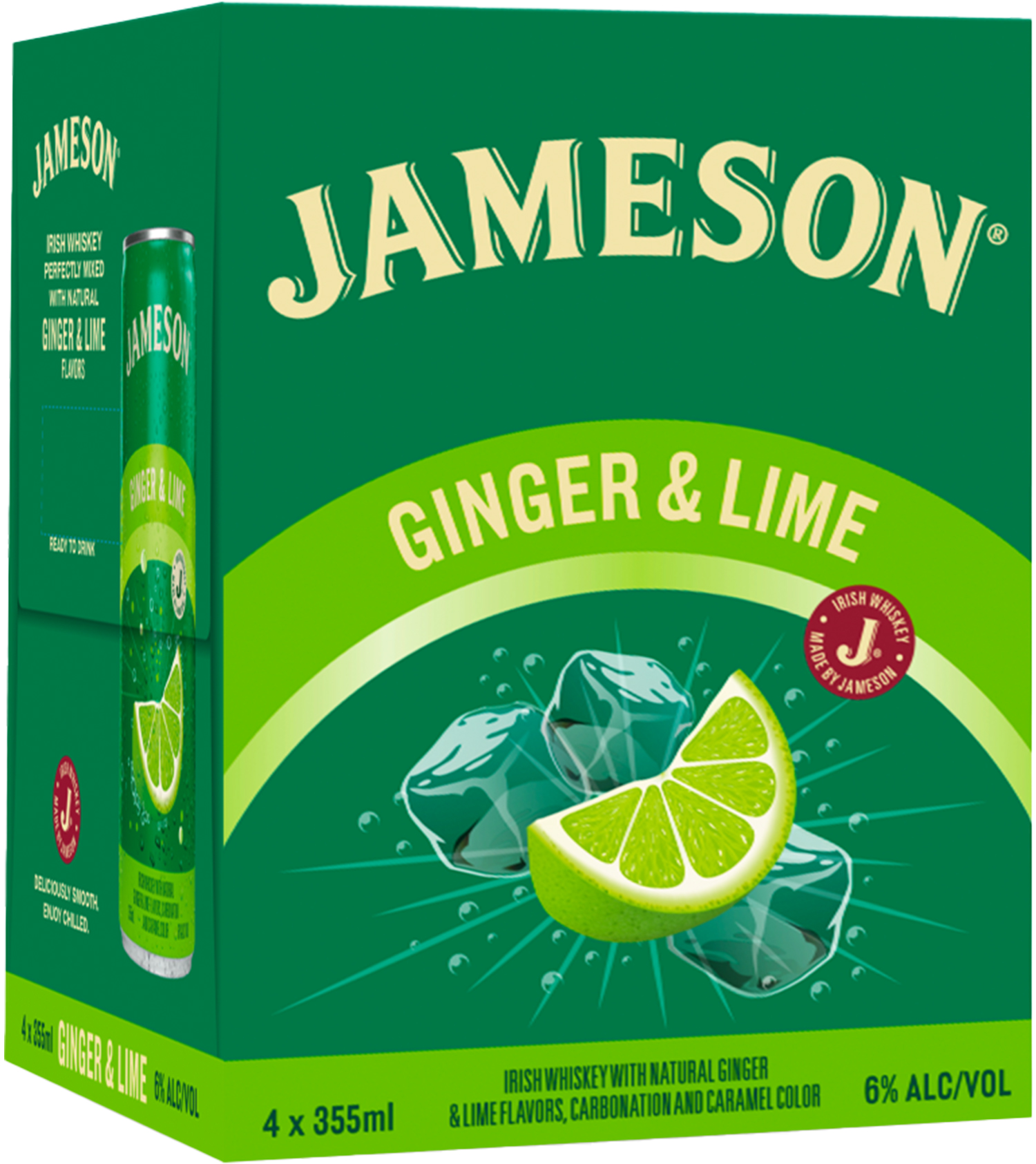 Jameson Ginger And Lime 4 Pack Cans