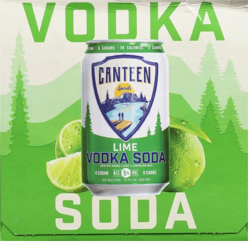 Canteen Lime Vo Soda 4 Pack Cans