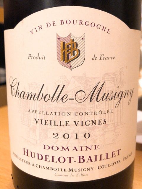 Domaine Hudelo Baill Vielles Vig Chambolle Musigny