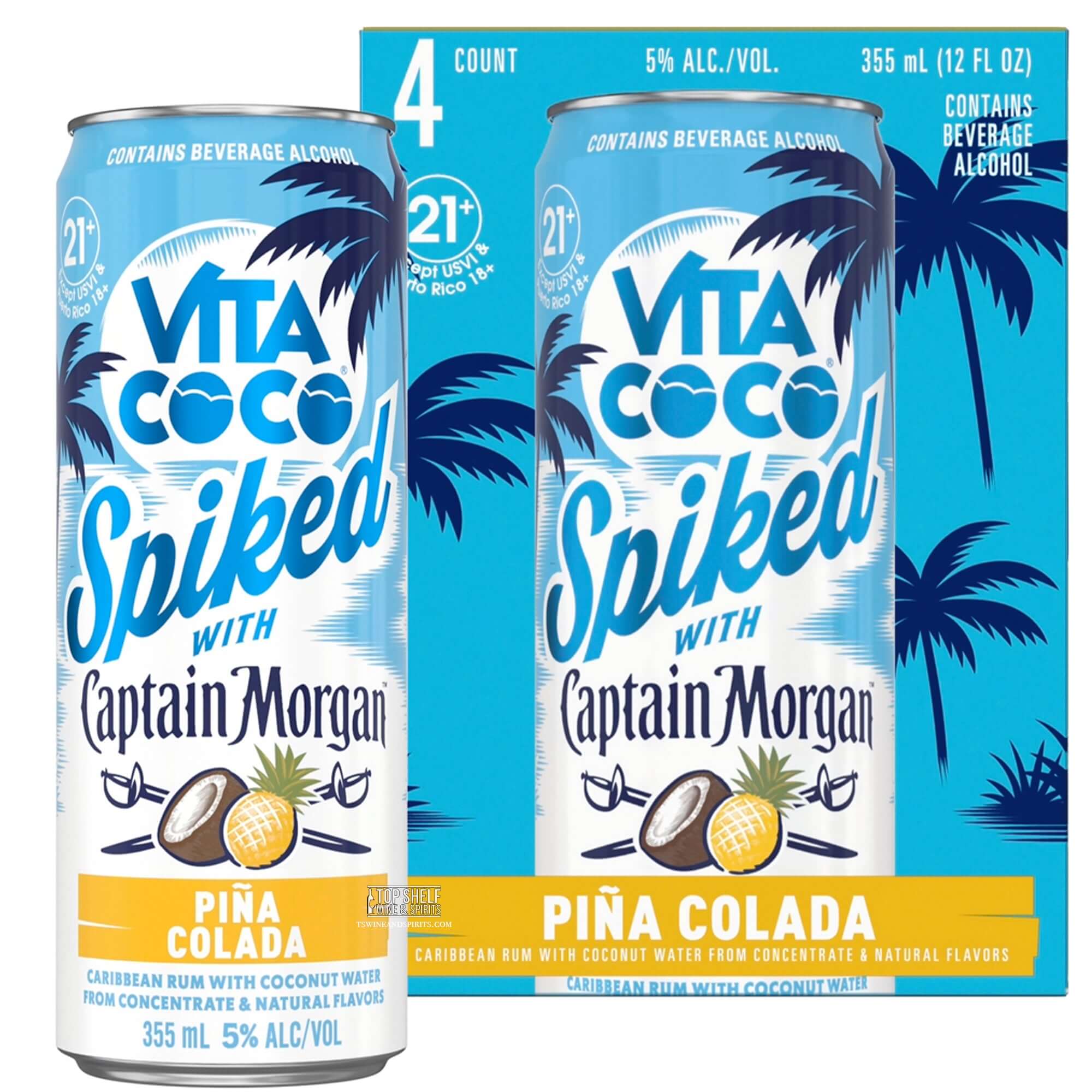 Vita Coco Pina Colada 4 Pack Cans