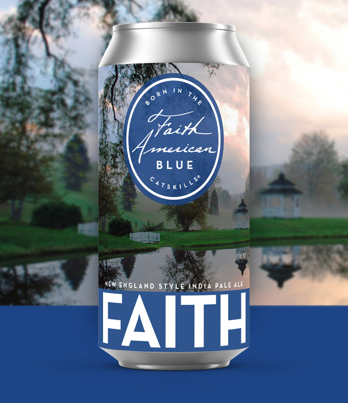 Faith American Blue Haze 4 Pack Cans
