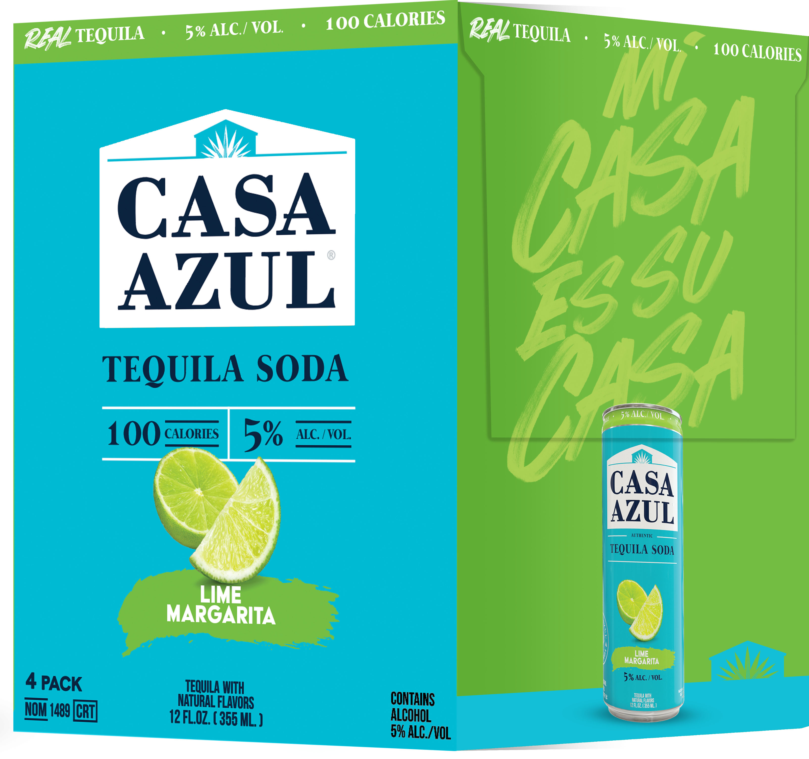 Casa Azul Lime Margarita 4 Pack Cans