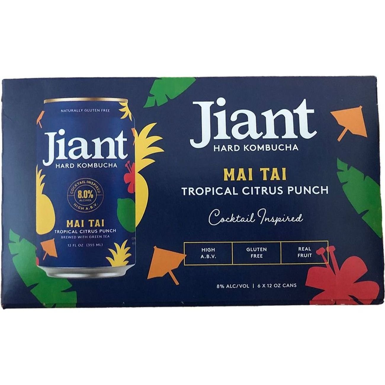 Jiant Mai Tai Kombucha 6 Pack Cans
